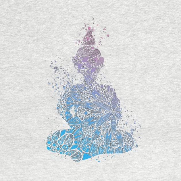 Blue Mandala Buddha by ZeichenbloQ